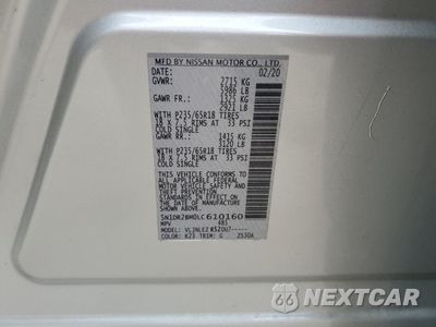 Zdjęcie 14 z 16 samochodu: 2020 NISSAN PATHFINDER SV VIN:5N1DR2BM0LC610160 - miniatura
