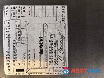 Zdjęcie 9 z 10 samochodu: 1986 HONDA CIVIC 1500 S VIN:JHMAK743XGS014349 - miniatura