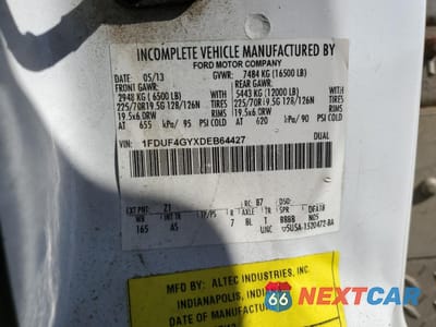 Zdjęcie 13 z 13 samochodu: 2013 FORD F450 SUPER DUTY VIN:1FDUF4GYXDEB64427 - miniatura