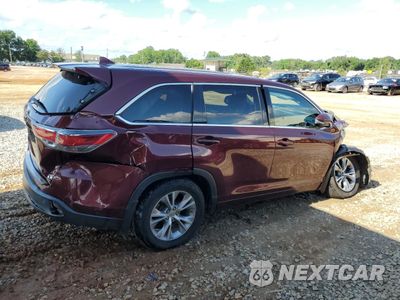 Trzecie zdjęcie samochodu z tyłu: 2015 TOYOTA HIGHLANDER LE VIN:5TDZKRFH7FS107877 - miniatura