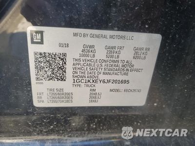 Zdjęcie 12 z 15 samochodu: 2018 CHEVROLET SILVERADO K2500 HIGH COUNTRY VIN:1GC1KXEY6JF201695 - miniatura