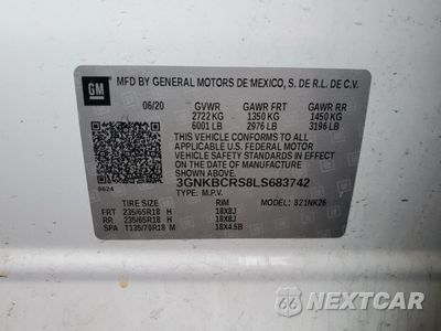 Zdjęcie 13 z 14 samochodu: 2020 CHEVROLET BLAZER 2LT VIN:3GNKBCRS8LS683742 - miniatura