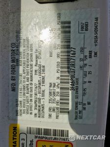 Zdjęcie 12 z 12 samochodu: 2018 FORD FUSION SE HYBRID VIN:3FA6P0LU7JR171677 - miniatura