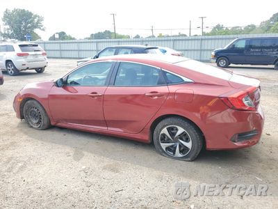 Drugie zdjęcie samochodu z przodu: 2019 HONDA CIVIC LX VIN:19XFC2F69KE214276 - miniatura