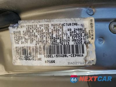 Zdjęcie 12 z 12 samochodu: 1998 TOYOTA CAMRY CE VIN:4T1BG22K4WU276113 - miniatura