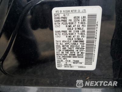 Zdjęcie 12 z 14 samochodu: 2011 NISSAN ROGUE S VIN:JN8AS5MV1BW679038 - miniatura