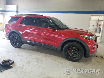 Czwarte zdjęcie samochodu z boku: 2020 FORD EXPLORER ST VIN:1FM5K8GC2LGB80622 - miniatura