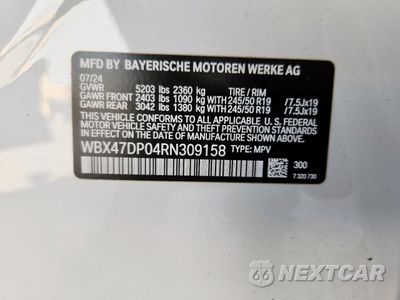 Zdjęcie 13 z 14 samochodu: 2024 BMW X3 SDRIVE30I VIN:WBX47DP04RN309158 - miniatura