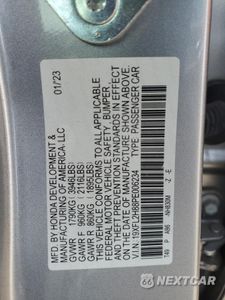 Zdjęcie 12 z 12 samochodu: 2023 HONDA CIVIC SPORT VIN:19XFL2H88PE006234 - miniatura