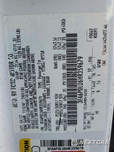 Zdjęcie 12 z 12 samochodu: 2017 FORD FUSION SE HYBRID VIN:3FA6P0LU6HR359679 - miniatura
