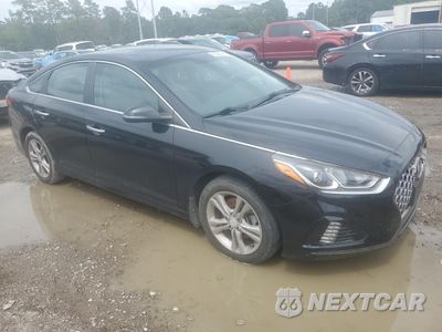 Czwarte zdjęcie samochodu z boku: 2018 HYUNDAI SONATA SPORT VIN:5NPE34AF5JH718526 - miniatura