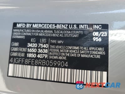 Zdjęcie 13 z 14 samochodu: 2024 MERCEDES-BENZ GLS 580 4MATIC VIN:4JGFF8FE8RB059904 - miniatura