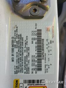 Zdjęcie 12 z 13 samochodu: 2017 FORD FUSION SE HYBRID VIN:3FA6P0LU8HR409448 - miniatura