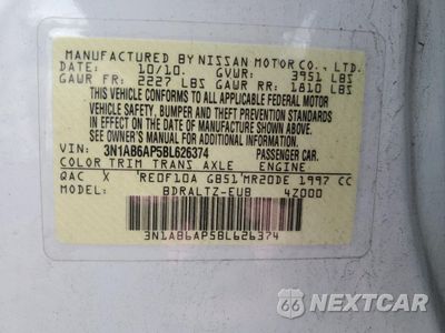 Zdjęcie 12 z 14 samochodu: 2011 NISSAN SENTRA 2.0 VIN:3N1AB6AP5BL626374 - miniatura