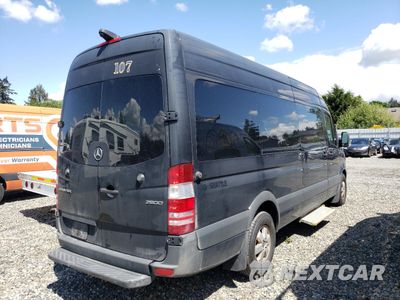 Trzecie zdjęcie samochodu z tyłu: 2019 MERCEDES-BENZ SPRINTER 2500 VIN:WDZPE8CD7JP634749 - miniatura