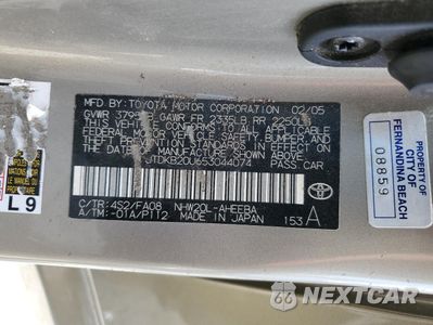 Zdjęcie 12 z 12 samochodu: 2005 TOYOTA PRIUS VIN:JTDKB20U653044074 - miniatura