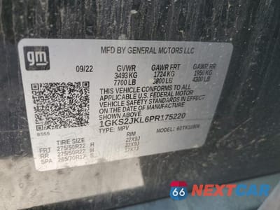 Zdjęcie 13 z 13 samochodu: 2023 GMC YUKON XL DENALI VIN:1GKS2JKL6PR175220 - miniatura