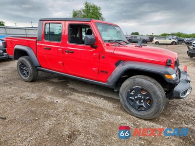 Czwarte zdjęcie samochodu z boku: 2024 JEEP GLADIATOR SPORT VIN:1C6HJTAG5RL112373 - miniatura