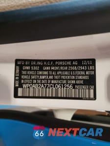 Zdjęcie 12 z 12 samochodu: 2012 PORSCHE PANAMERA S VIN:WP0AB2A77CL061256 - miniatura