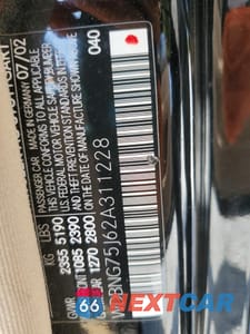 Zdjęcie 12 z 14 samochodu: 2002 MERCEDES-BENZ S 500 VIN:WDBNG75J62A311228 - miniatura