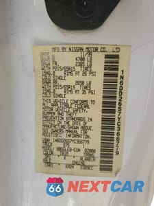 Zdjęcie 12 z 12 samochodu: 2000 NISSAN FRONTIER KING CAB XE VIN:1N6DD26S7YC366779 - miniatura