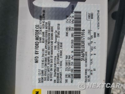 Zdjęcie 12 z 12 samochodu: 2018 FORD FUSION SE HYBRID VIN:3FA6P0LUXJR171916 - miniatura