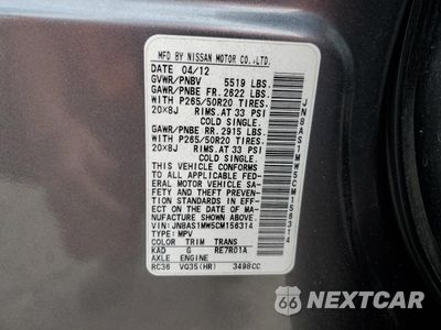 Zdjęcie 13 z 15 samochodu: 2012 INFINITI FX35 VIN:JN8AS1MW5CM156314 - miniatura