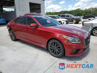 Czwarte zdjęcie samochodu z boku: 2019 GENESIS G80 BASE VIN:KMHGN4JE7KU292089 - miniatura