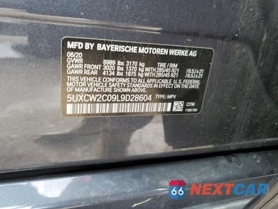 Zdjęcie 13 z 13 samochodu: 2020 BMW X7 XDRIVE40I VIN:5UXCW2C09L9D28604 - miniatura