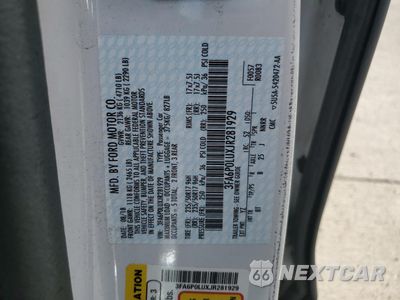 Zdjęcie 12 z 12 samochodu: 2018 FORD FUSION SE HYBRID VIN:3FA6P0LUXJR281929 - miniatura