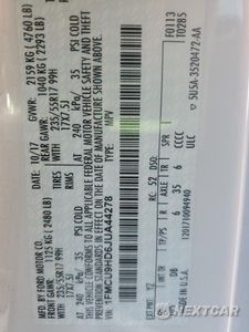 Zdjęcie 13 z 13 samochodu: 2018 FORD ESCAPE SEL VIN:1FMCU9HD6JUA44278 - miniatura