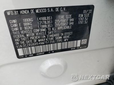 Zdjęcie 13 z 16 samochodu: 2022 HONDA HR-V EX VIN:3CZRU6H54NM751356 - miniatura