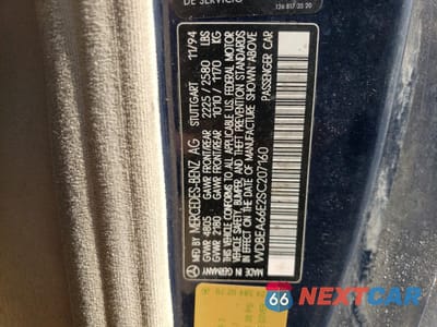 Zdjęcie 12 z 12 samochodu: 1995 MERCEDES-BENZ E 320 VIN:WDBEA66E2SC207160 - miniatura