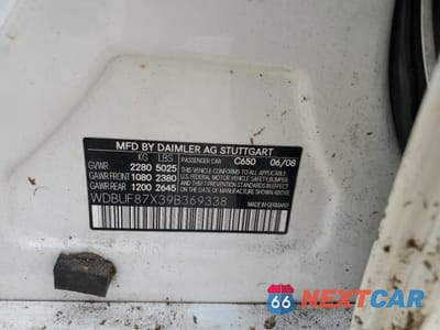 Zdjęcie 12 z 12 samochodu: 2009 MERCEDES-BENZ E 350 4MATIC VIN:WDBUF87X39B369338 - miniatura