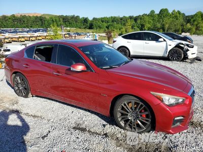 Czwarte zdjęcie samochodu z boku: 2017 INFINITI Q50 RED SPORT 400 VIN:JN1FV7AP0HM850248 - miniatura