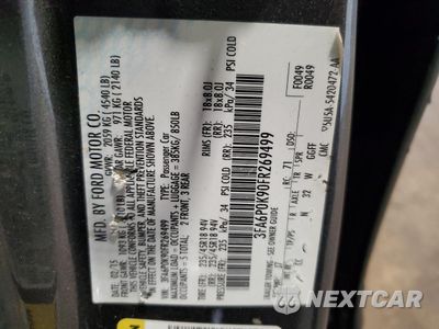 Zdjęcie 12 z 13 samochodu: 2015 FORD FUSION TITANIUM VIN:3FA6P0K90FR269499 - miniatura