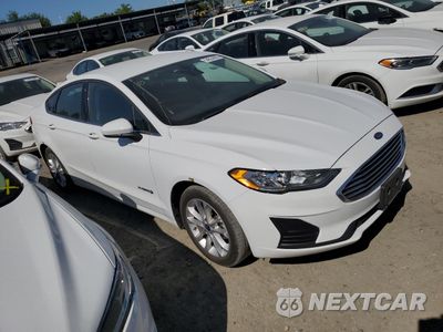 Czwarte zdjęcie samochodu z boku: 2019 FORD FUSION SE VIN:3FA6P0LU1KR263949 - miniatura