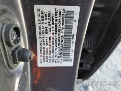 Zdjęcie 12 z 12 samochodu: 2020 HONDA CIVIC EX VIN:19XFC1F38LE214206 - miniatura