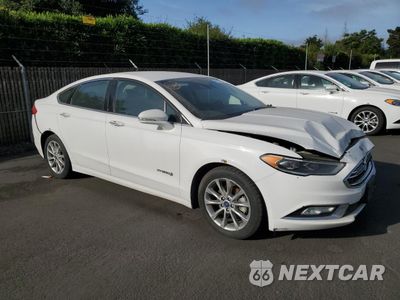 Czwarte zdjęcie samochodu z boku: 2017 FORD FUSION SE HYBRID VIN:3FA6P0LUXHR408897 - miniatura
