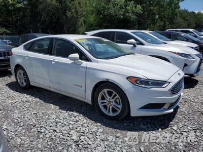Czwarte zdjęcie samochodu z boku: 2018 FORD FUSION SE HYBRID VIN:3FA6P0LU3JR281903 - miniatura