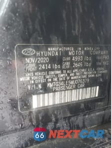 Zdjęcie 13 z 16 samochodu: 2021 GENESIS G70 PRESTIGE VIN:KMTG34LE5MU076379 - miniatura