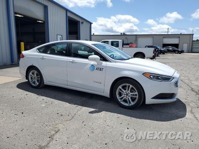 Czwarte zdjęcie samochodu z boku: 2018 FORD FUSION SE HYBRID VIN:3FA6P0LU3JR171935 - miniatura