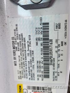 Zdjęcie 12 z 13 samochodu: 2018 FORD FUSION SE HYBRID VIN:3FA6P0LU8JR171638 - miniatura