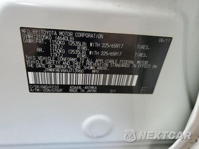 Zdjęcie 12 z 12 samochodu: 2017 TOYOTA RAV4 XLE VIN:JTMRFREV6HJ713960 - miniatura
