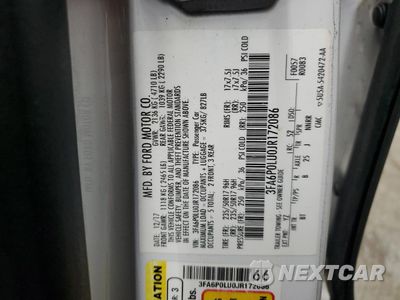 Zdjęcie 12 z 13 samochodu: 2018 FORD FUSION SE HYBRID VIN:3FA6P0LU0JR172086 - miniatura