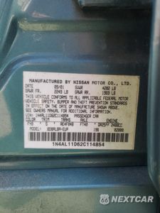 Zdjęcie 12 z 12 samochodu: 2002 NISSAN ALTIMA BASE VIN:1N4AL11D62C114854 - miniatura