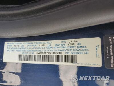 Zdjęcie 12 z 12 samochodu: 2005 VOLKSWAGEN NEW BEETLE VIN:3VWCD31Y25M302740 - miniatura