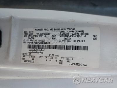 Zdjęcie 13 z 13 samochodu: 2011 FORD ECONOLINE E350 SUPER DUTY VAN VIN:1FDSS3EL0BDB29533 - miniatura