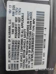 Zdjęcie 14 z 16 samochodu: 2014 HONDA ODYSSEY EXL VIN:5FNRL5H69EB038727 - miniatura