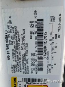 Zdjęcie 12 z 12 samochodu: 2017 FORD FUSION SE HYBRID VIN:3FA6P0LU4HR359695 - miniatura
